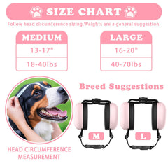 G-RECREATER dog ear muffs memory foam padding for all-day comfort