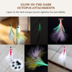 GADGETSOLOGY feather attachments invite chasing and quick bursts of activity.