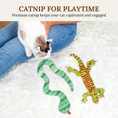GADGETSOLOGY snake catnip toy for aromatic bite-and-bat play.