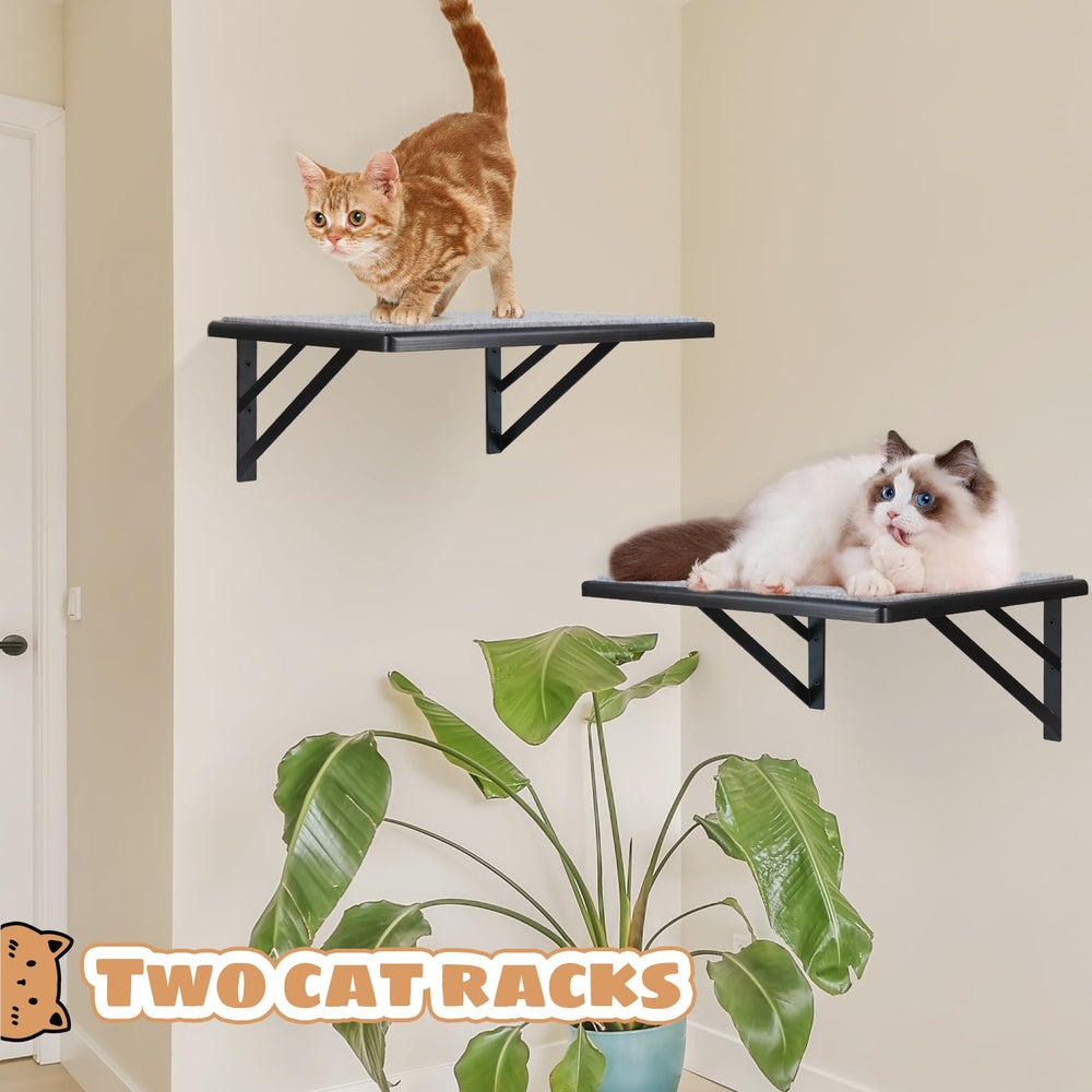 GADKE cat wall shelves scratching-pad highlights safe scratching and extended play sessions.