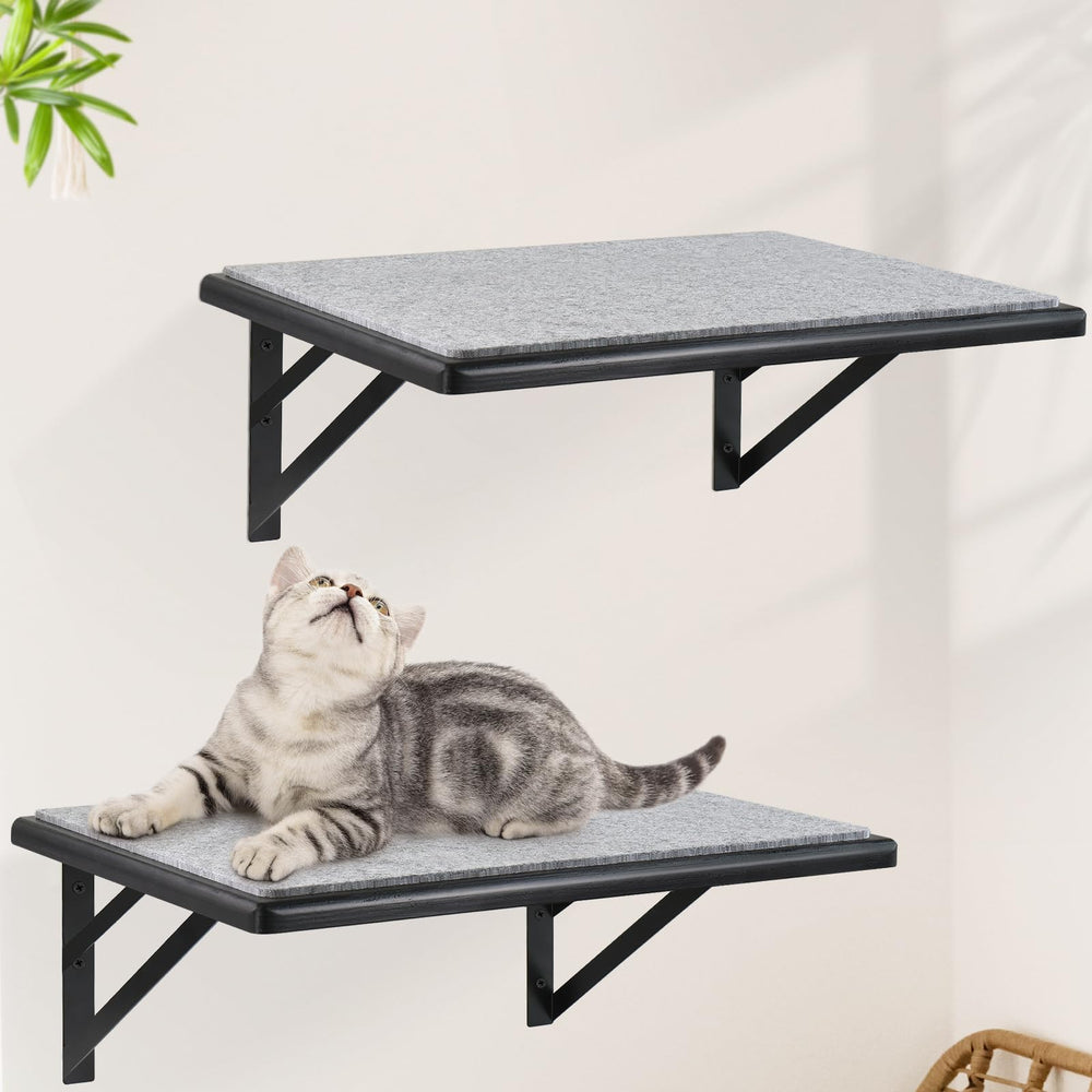 GADKE cat wall shelves set2 display showcases spacious platforms for lounging and observation.