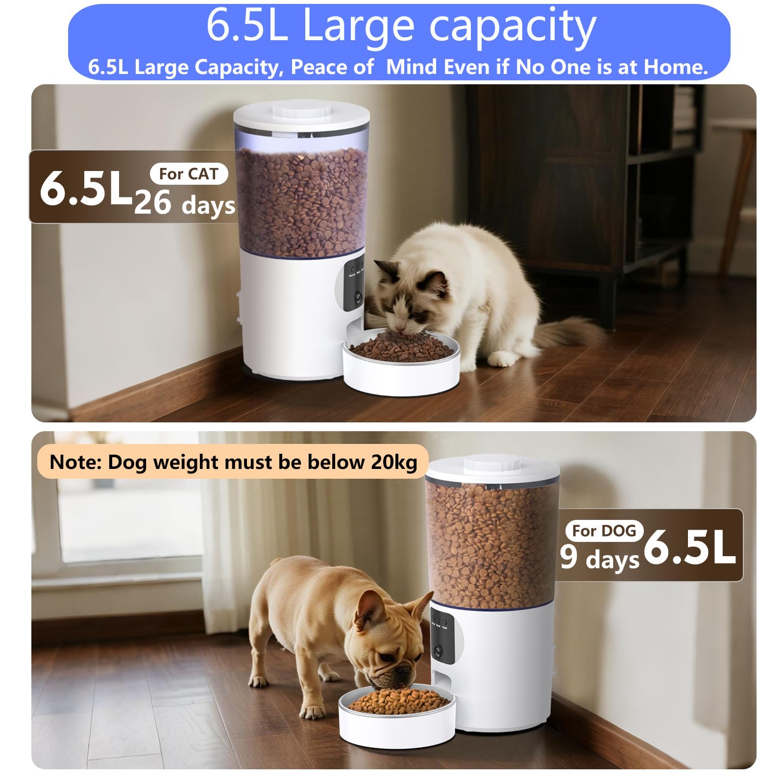 GAHOGA 2K camera with night vision for clear pet monitoring in low light.