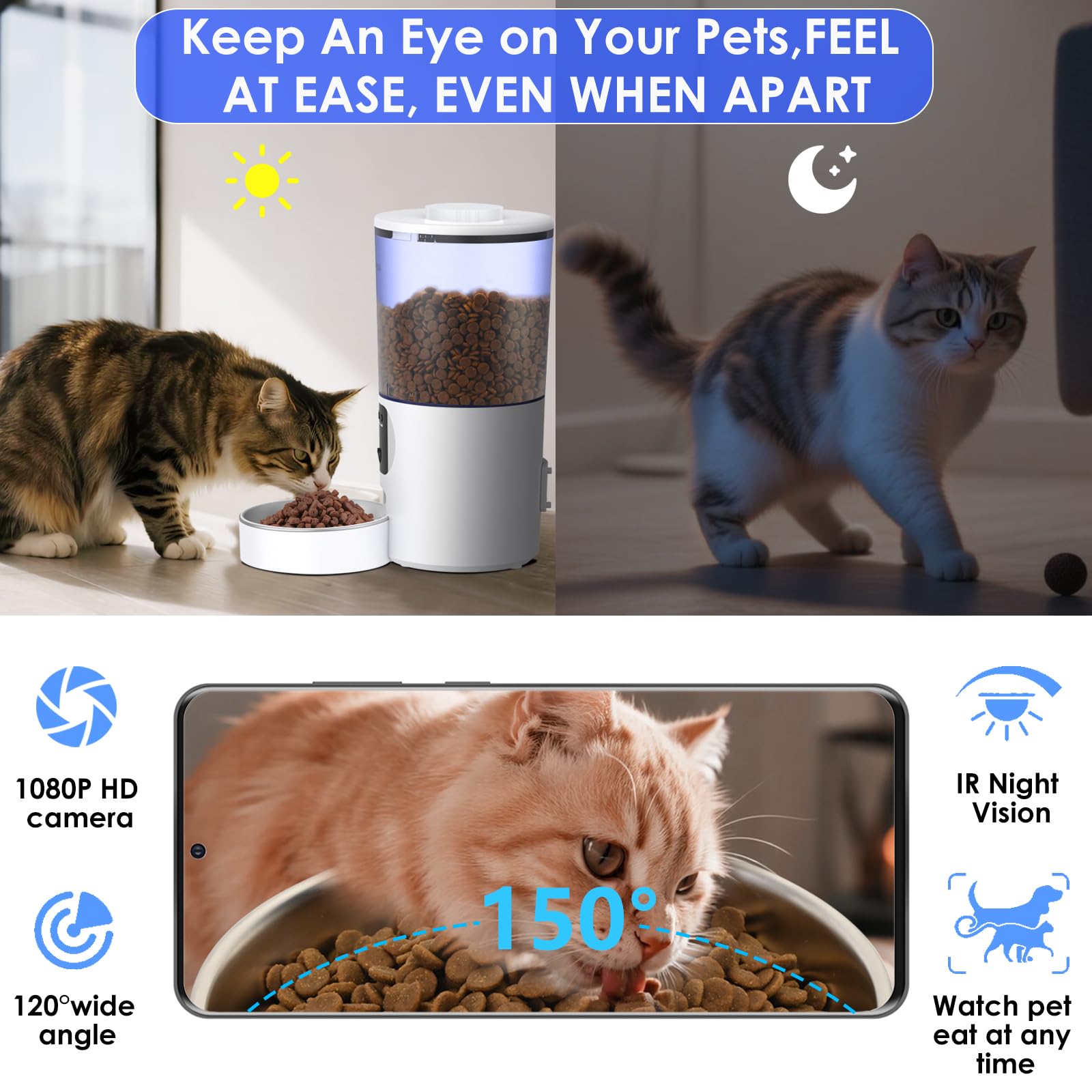 GAHOGA two-way audio and reminders to call your pet to eat.