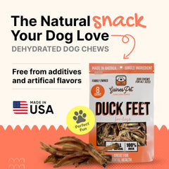 Gaines duck feet single-ingredient—simple, grain-free snack for dogs.