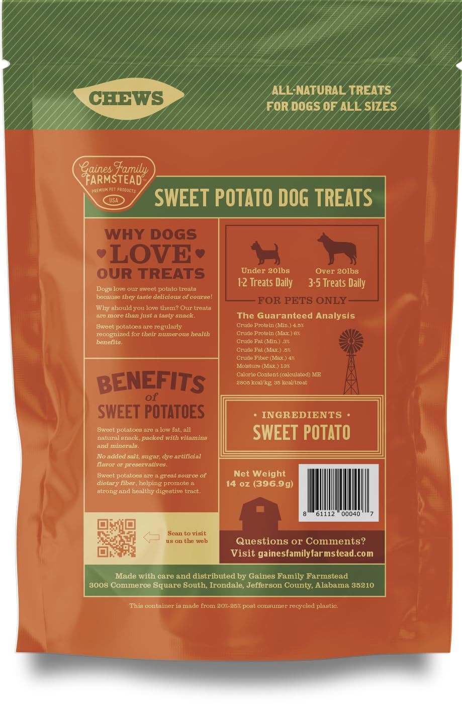 Gaines Family Farmstead dog training snack image for daily rewards