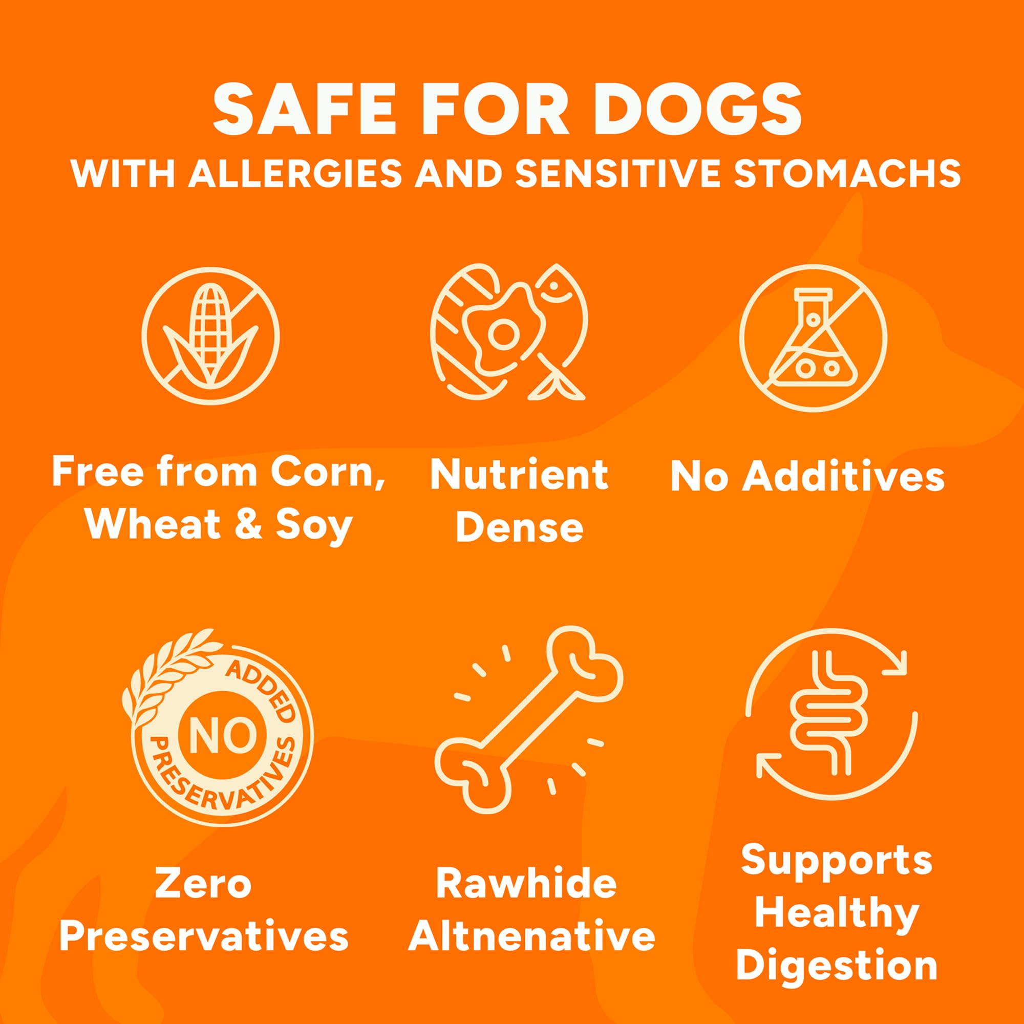 Gaines Family Farmstead Sweet Potato Dog Bones USA made — locally sourced sweet potatoes.