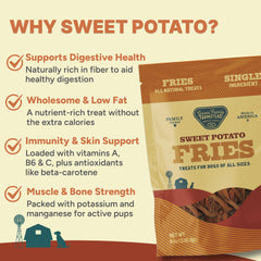 Gaines Family Farmstead fries ingredients: 100% real sweet potatoes, no grains