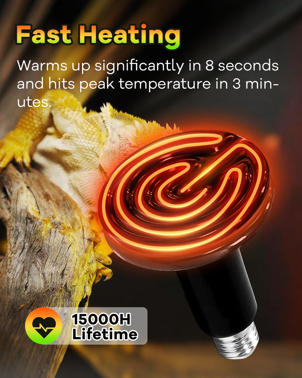 GAJUX durable ceramic shell supports long-lasting heat source