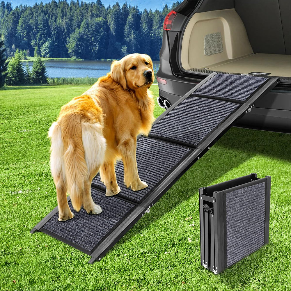 GaliGali dog ramp folded compact for easy storage and travel use