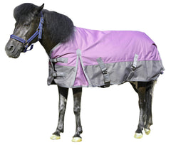 Gallopoff 1200D ripstop mini-blanket front-buckle ensures a secure pony fit.