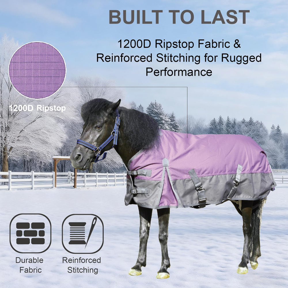 Gallopoff comfortable-210t-nylon-lining reduces rubbing for ponies during wear.