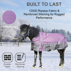 Gallopoff comfortable-210t-nylon-lining reduces rubbing for ponies during wear.