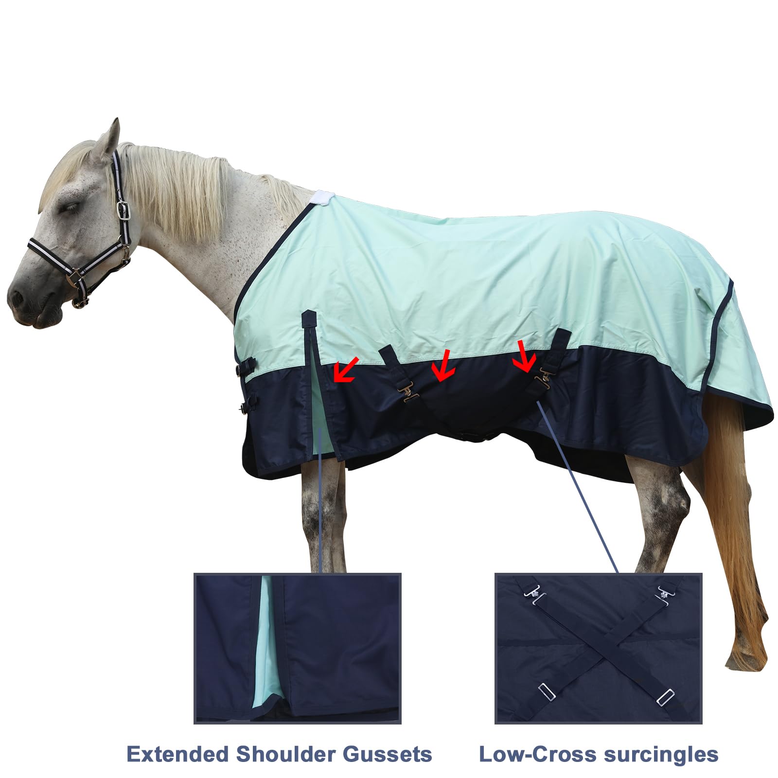 Gallopoff breathable inner lining promotes comfort during activity