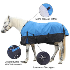 Gallopoff rain sheet secure front buckles ensure dependable fit during wet outdoor rides