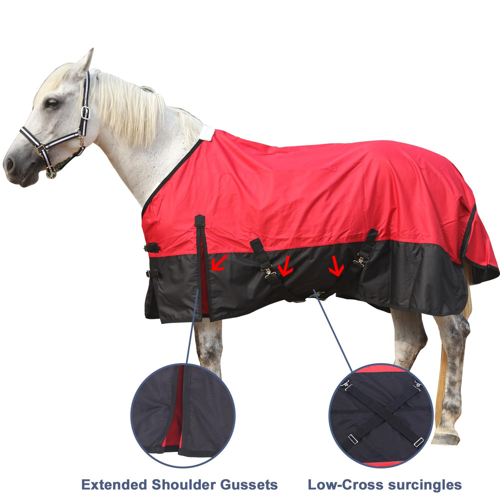 Gallopoff tail flap protects hindquarters during turnout