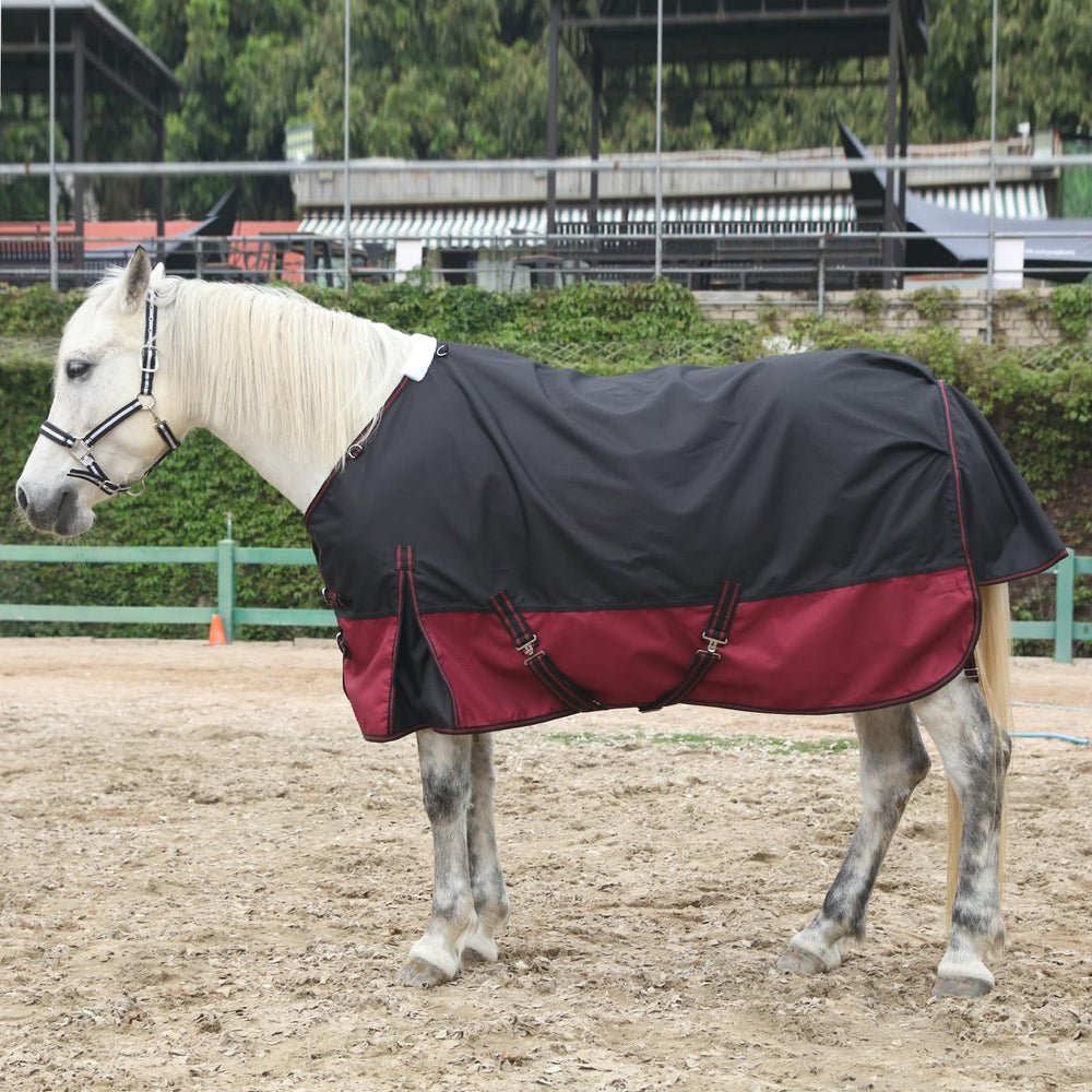 Gallopoff lightweight shell provides reliable rain protection and secure straps.