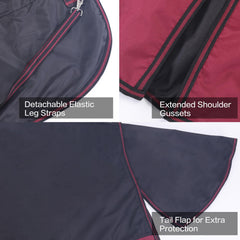Gallopoff blanket withers detail prevents rubbing during long wear.