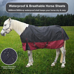 Gallopoff rain sheet tail flap provides extra coverage on wet days.