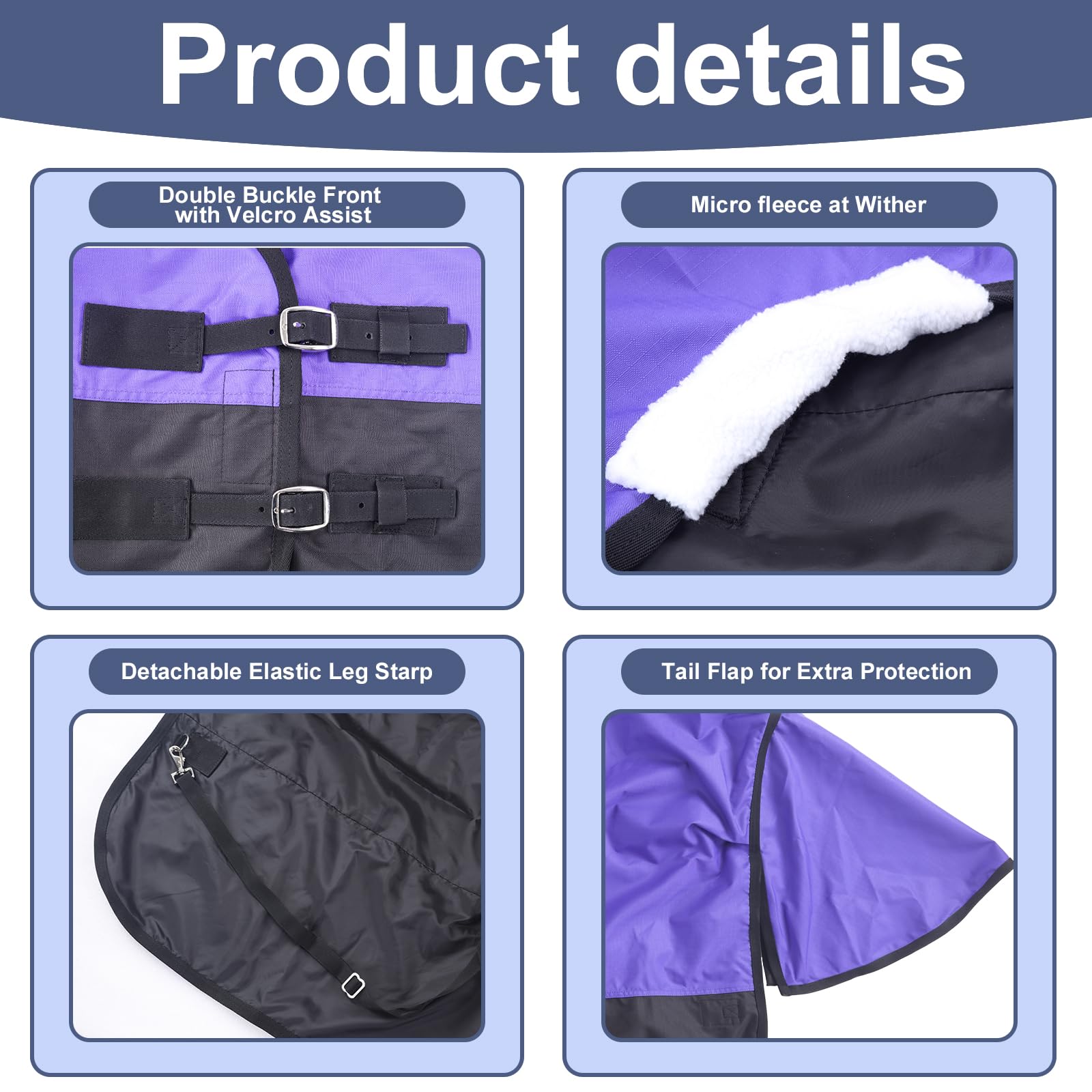 Gallopoff waterproof outer layer demonstrates rain protection for paddock turnout