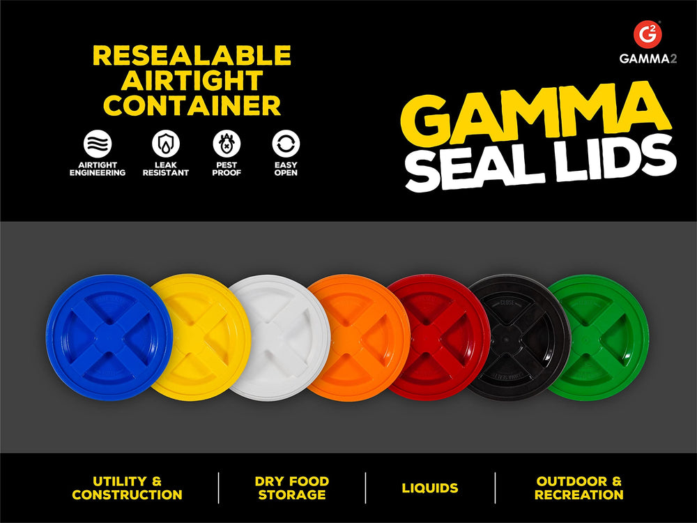Gamma2 Gamma Seal Lid ideal for storing rice and flour in buckets.
