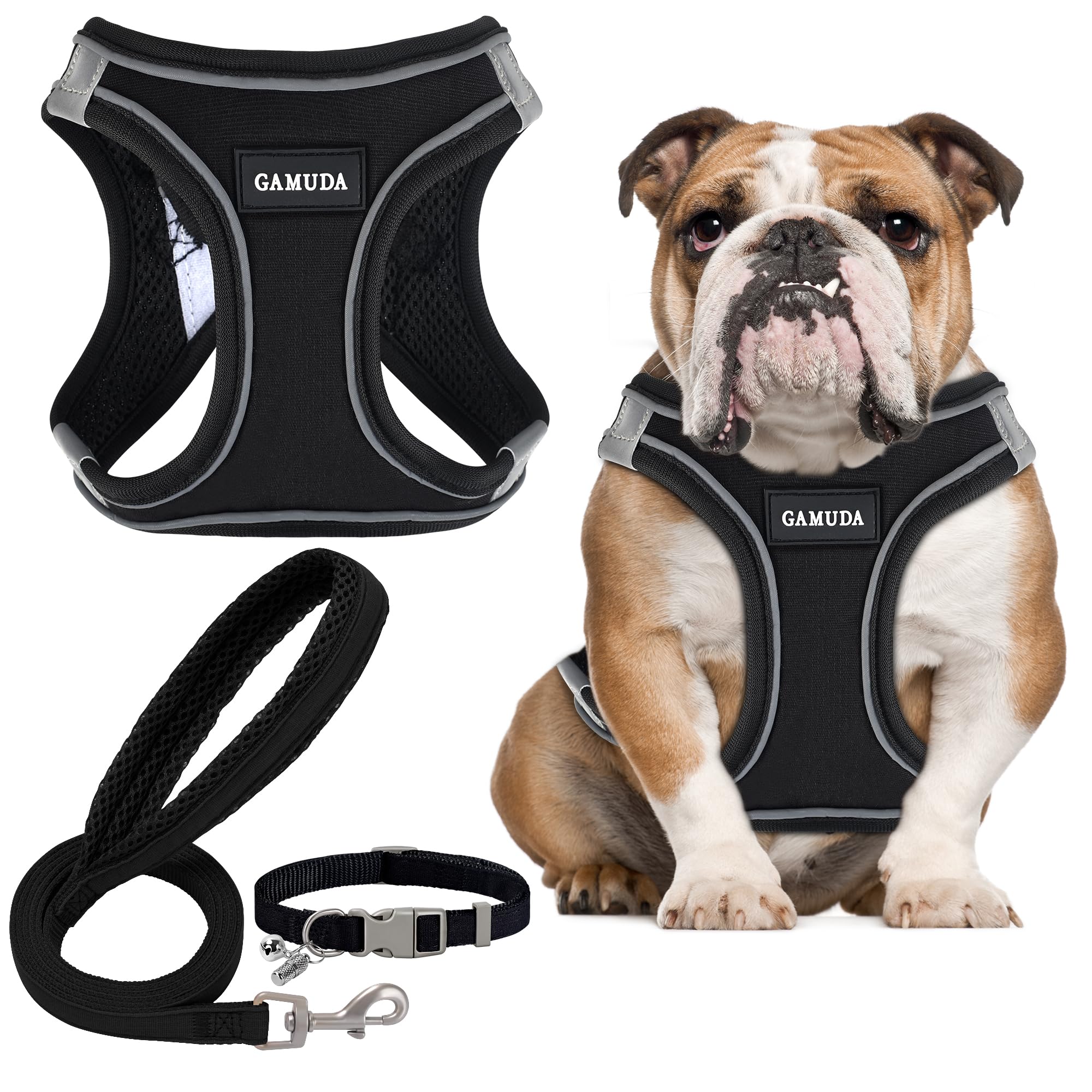 GAMUDA arnés-collar-y-leash-conjunto, comodidad para paseos diarios