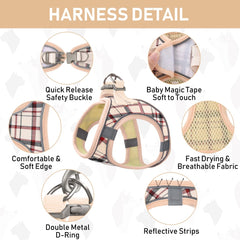 GAMUDA harness collar leash set demonstrates three-piece pet gear for coordinated outings