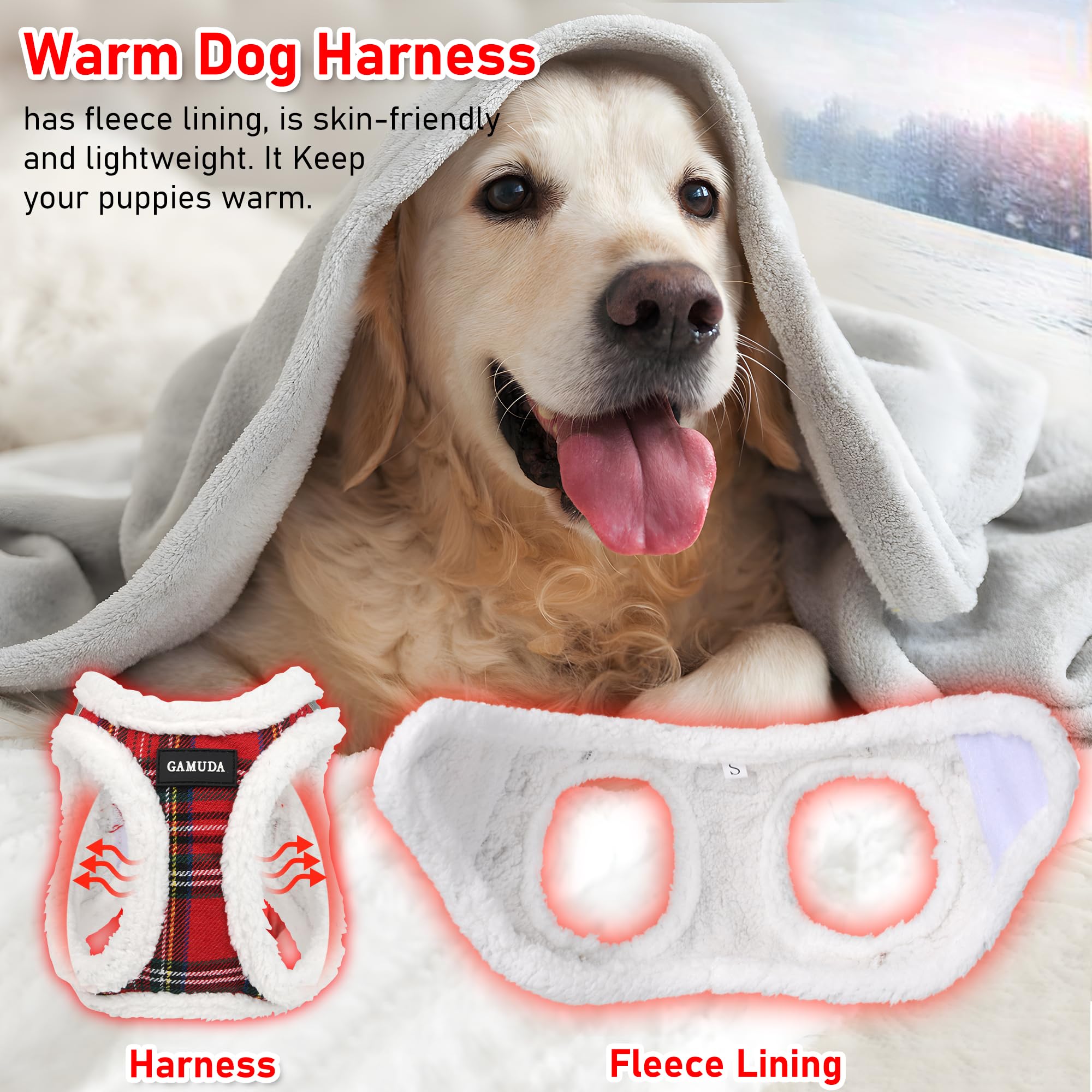 GAMUDA plaid breathable mesh harness provides year-round comfort.
