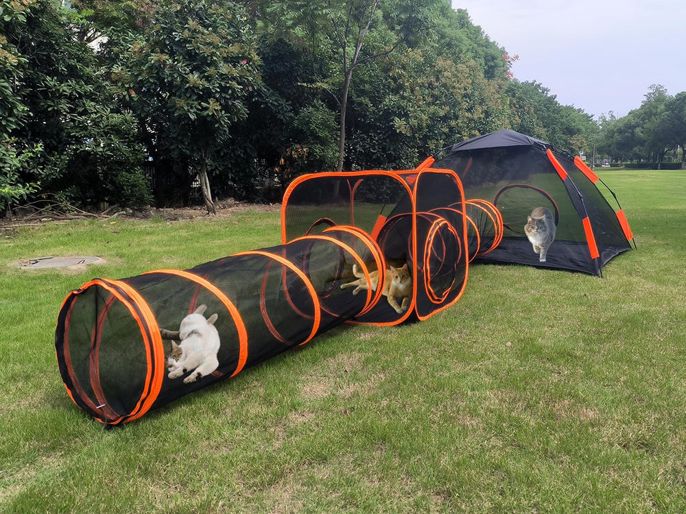 Gaorui 4-in-1 pet tent folded compactly for easy transport.