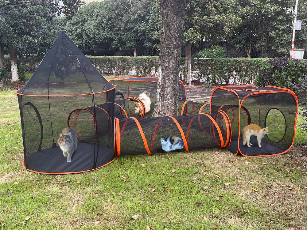 Gaorui hexagon tent for versatile configuration in pet spaces.