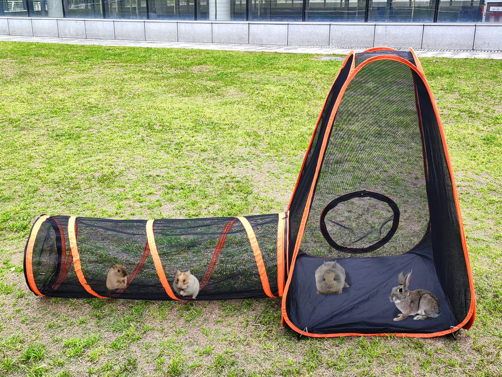 Gaorui 6in1 pet tunnel triangle tent creates a cozy den for pets.
