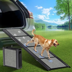 GAOYITK dog ramp 71-inch length provides gentle entry