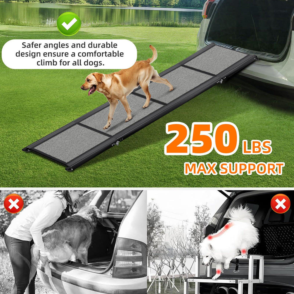 GAOYITK dog ramp easy to unfold and extend for quick setup