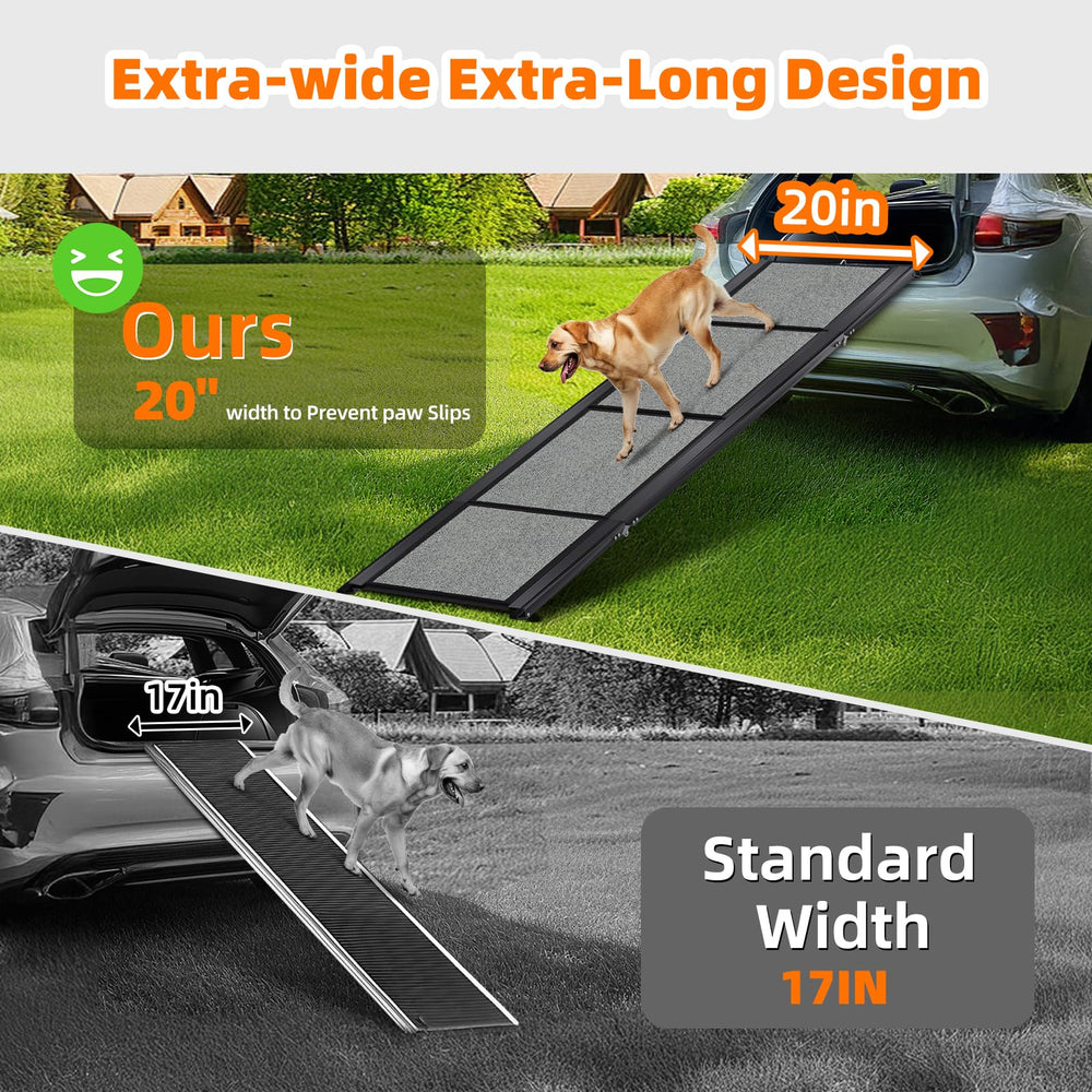 GAOYITK dog ramp non-slip surface for secure footing in wet conditions