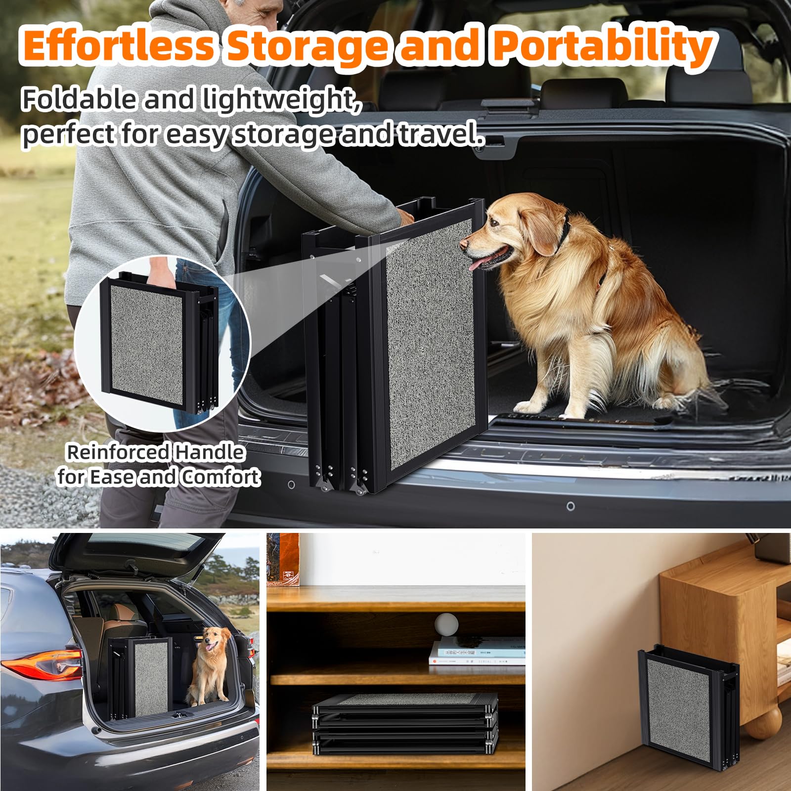 GAOYITK dog ramp versatile for SUVs, trucks, and indoor use