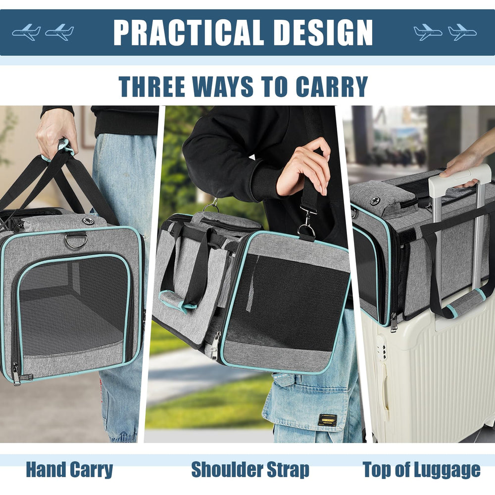 GAPZER Alaska cat carrier soft-sided design adapts to seats