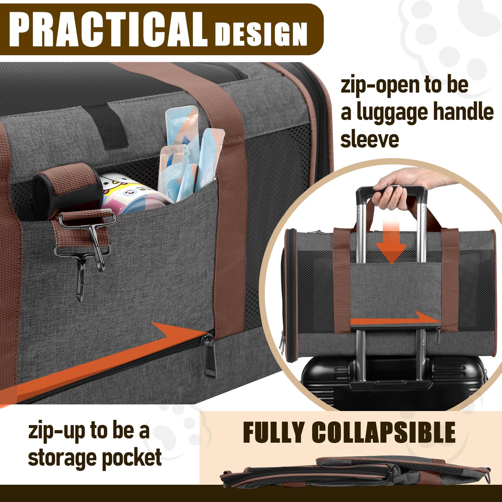 GAPZER carrier bag shoulder strap illustrates comfortable hands-free transport option