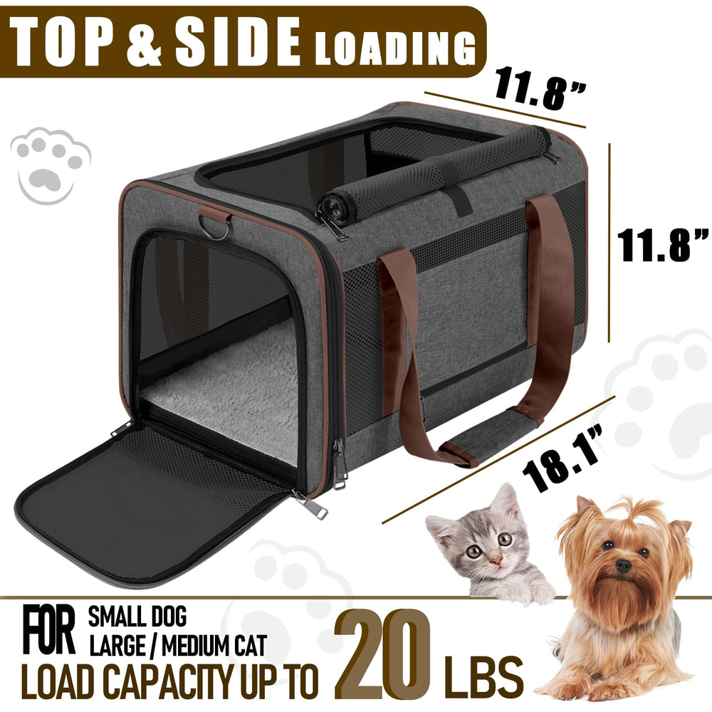 GAPZER carrier bag top entrance shows roll-up mesh for quick access