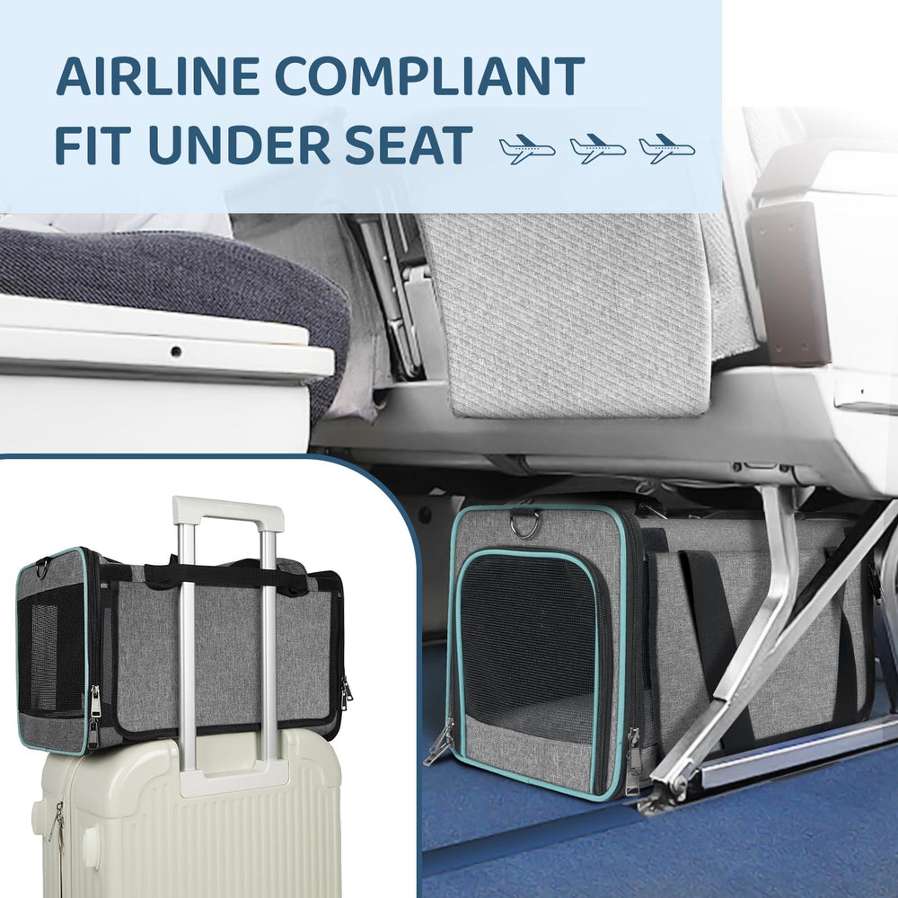 GAPZER cat carrier adjustable shoulder strap for easy hands-free carrying.