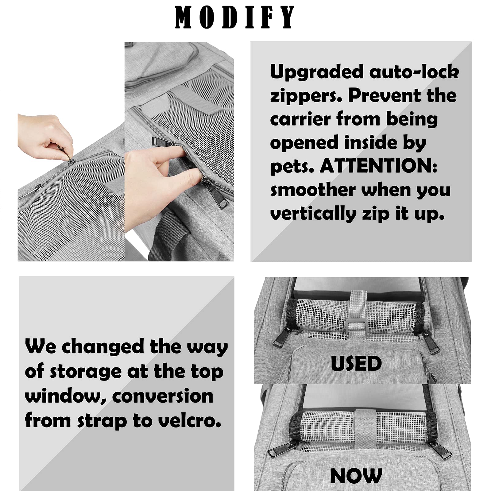 Gapzer cat carrier collapsible design saves space when not in use.