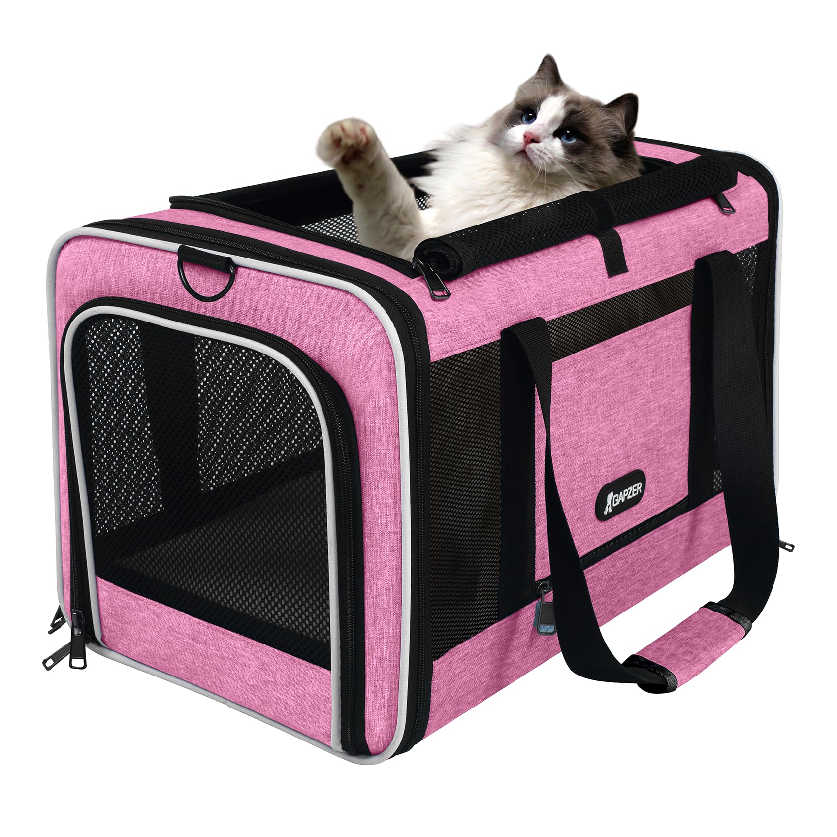 GAPZER Delta airline-approved carrier supports in-cabin travel.