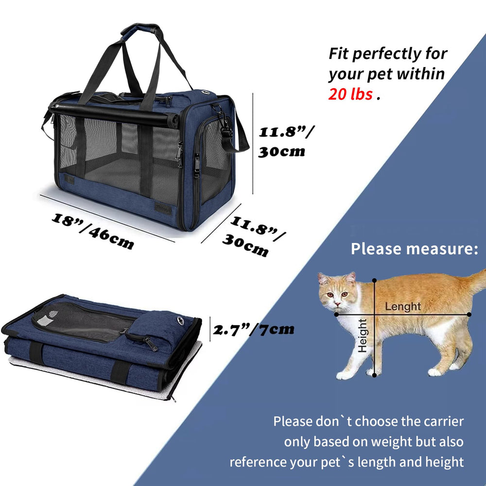 GAPZER cat carrier foldable storage demonstrates compact portability and space-saving design.