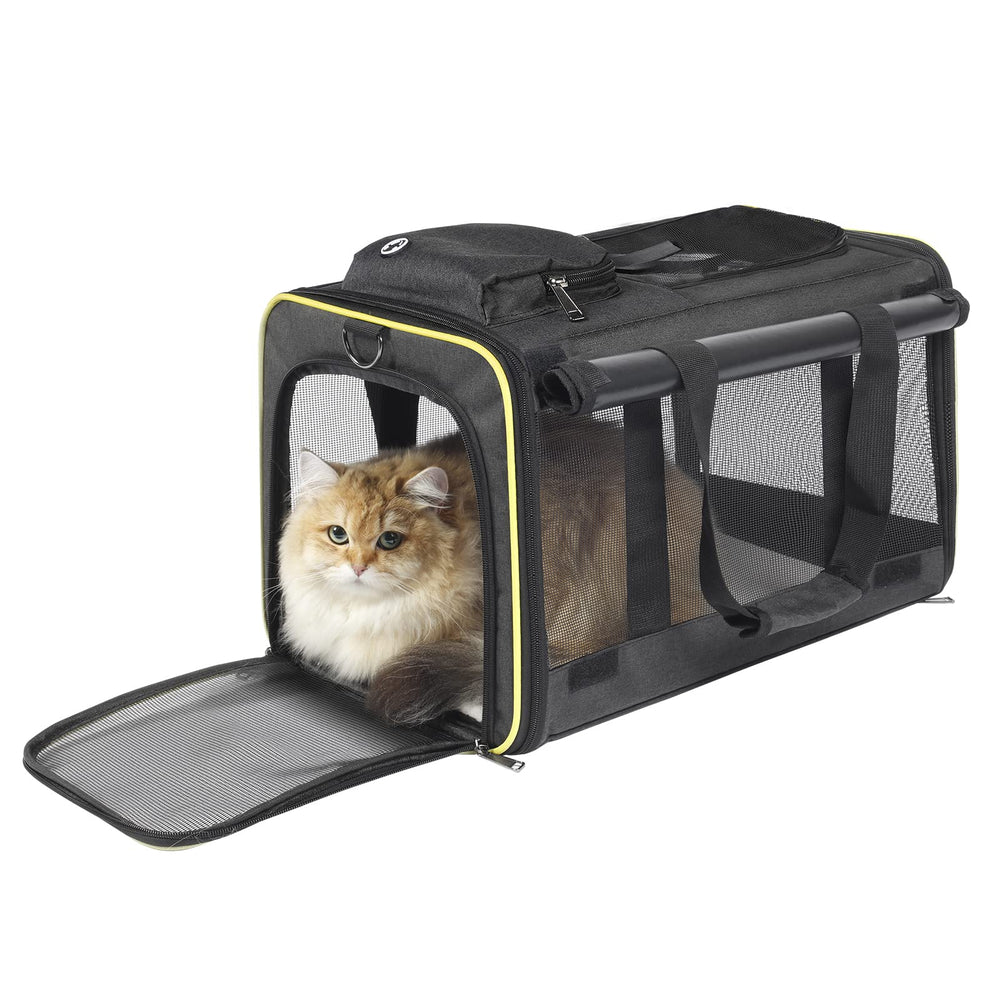 GAPZER cat carrier mesh ventilation promotes airflow and lets you monitor your pet