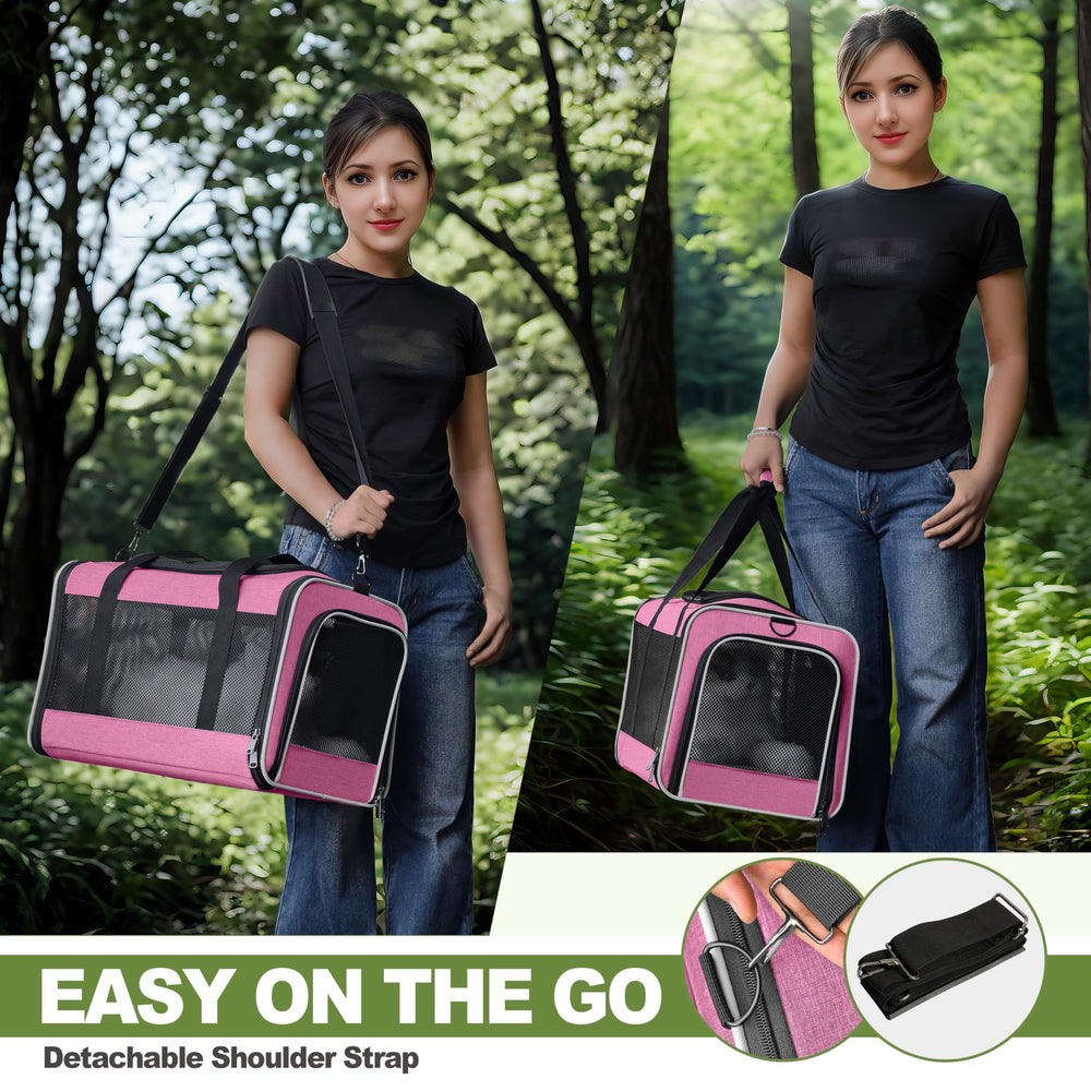 GAPZER cat carrier side panels allow seatbelt attachment for safety.