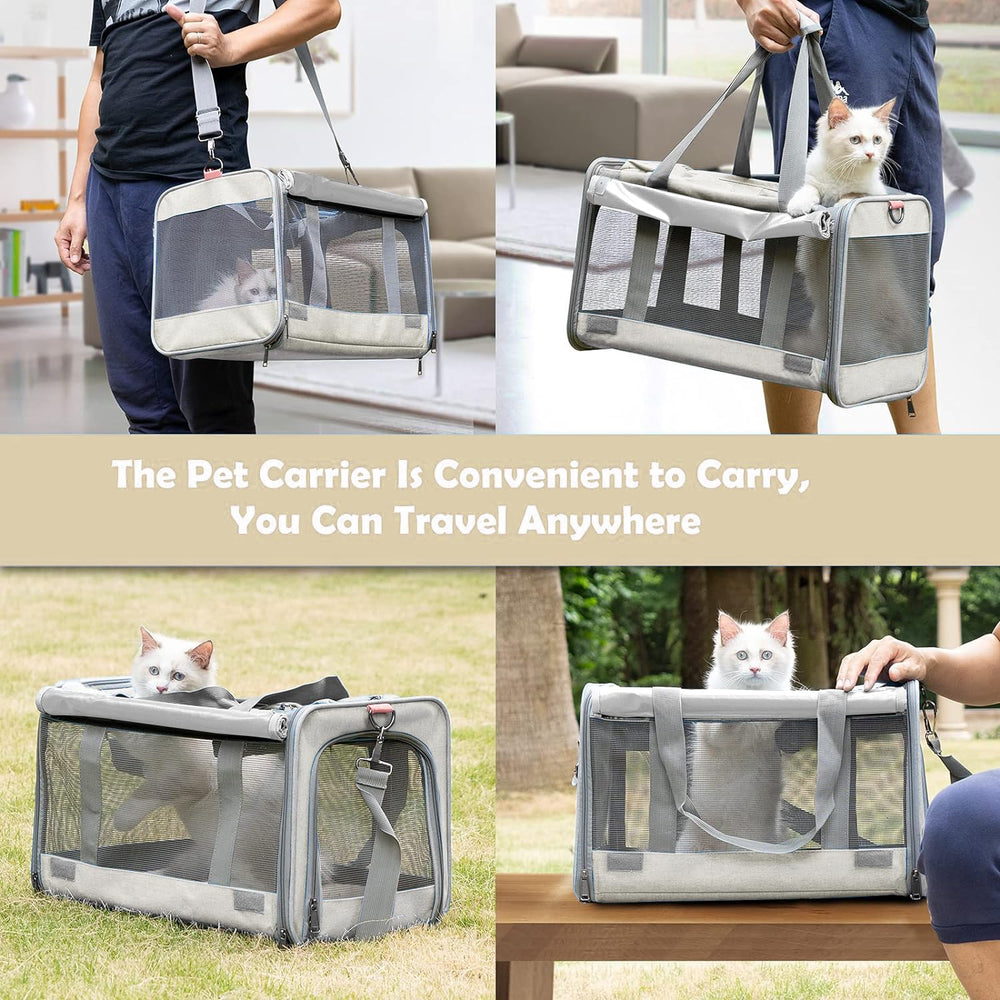 GAPZER cat carrier travel-ready design facilitates convenient cabin packing and outings.