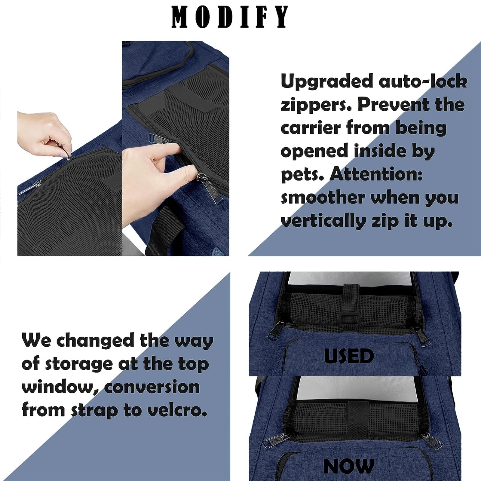 GAPZER cat carrier two-carrying-options offers flexible straps and handles for comfort.