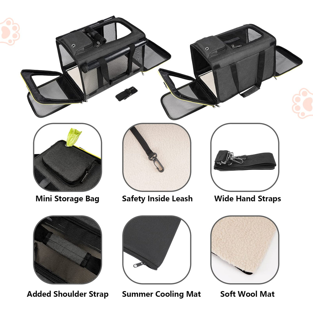 GAPZER cat carrier offers two carrying options for versatile comfort
