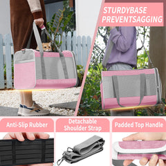 GAPZER cat carrier 5-sided ventilation keeps pets cool on trips.