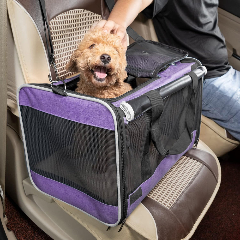Gapzer collapsible softside carrier folded for easy storage
