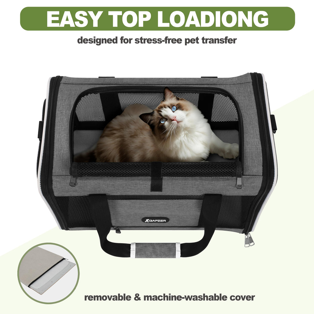 Gapzer collapsible travel bag for flat storage and quick setup.