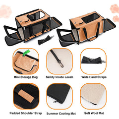 GAPZER dog carry bag collapsible design folds flat for easy storage.